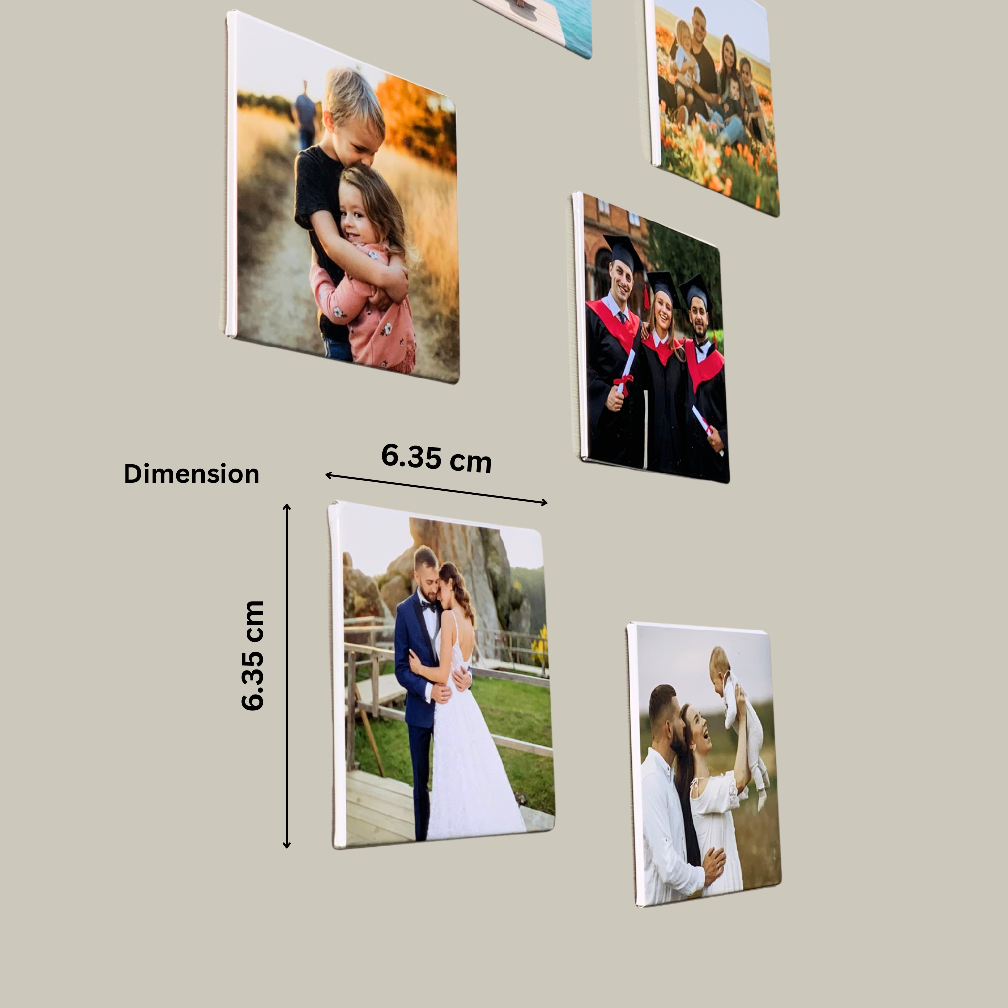 Fridge Magnetic Photo - Basic Pack - 6 Magnetic Photos